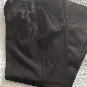 Talbots dark brown wool dress slacks fully lined size 10 perfect condition